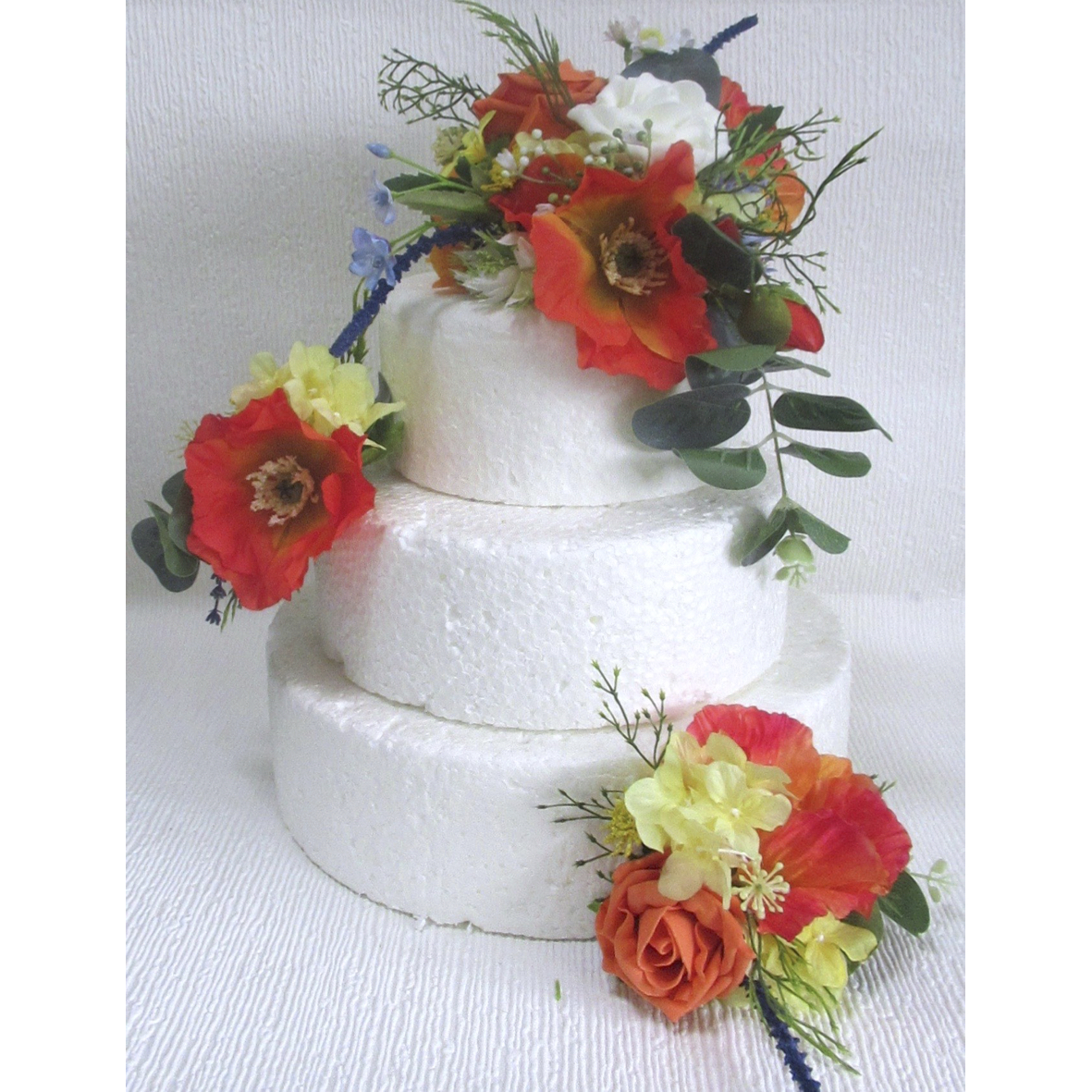 Wild flower cake topper and side sprays